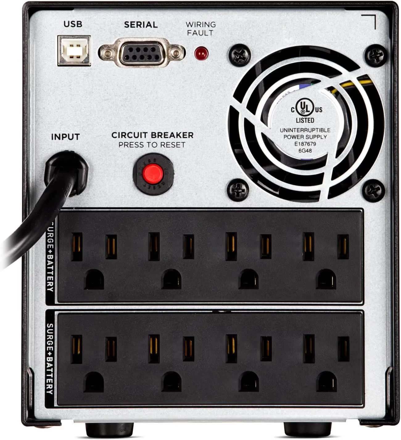 CYBERPOWER OR PFC Sinewave UPS System, Line-Interactive, AVR, LCD, 8 Outlets