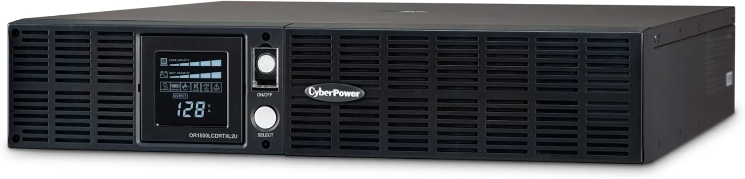 CyberPower Smart App LCD UPS, 2U Rack/Tower, AVR, LCD, 8 Outlets
