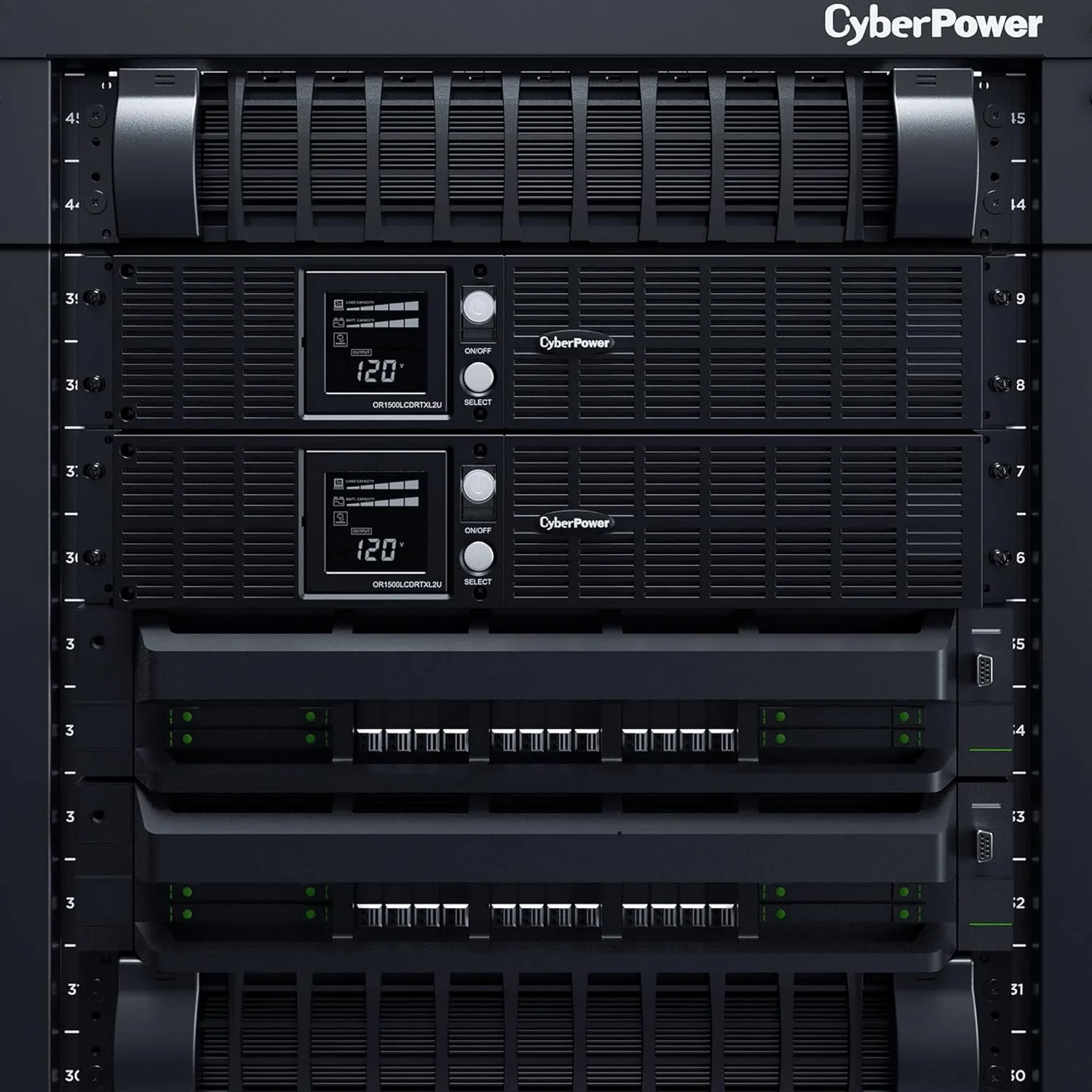 CyberPower Smart App LCD UPS, 2U Rack/Tower, AVR, LCD, 8 Outlets