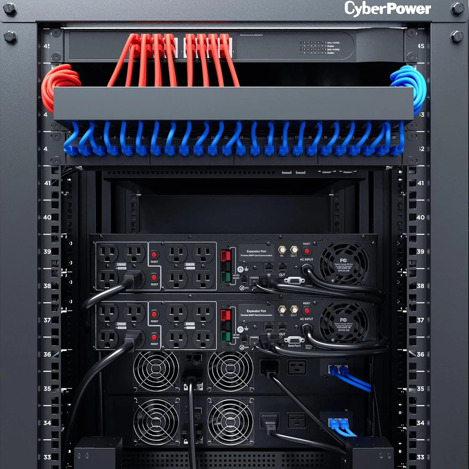 CyberPower Smart App LCD UPS, 2U Rack/Tower, AVR, LCD, 8 Outlets