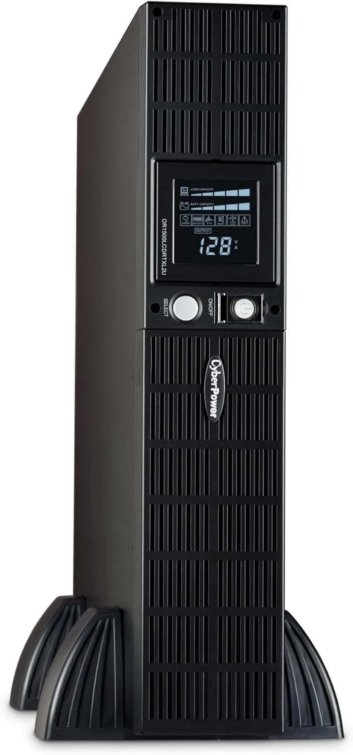 CyberPower Smart App LCD UPS, 2U Rack/Tower, AVR, LCD, 8 Outlets