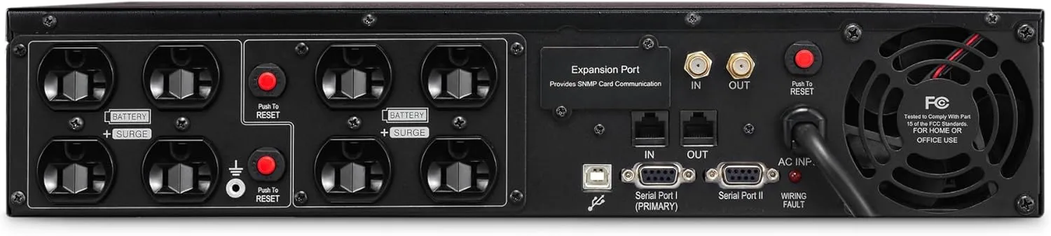 CyberPower Smart App LCD UPS, 2U Rack/Tower, AVR, LCD, 8 Outlets