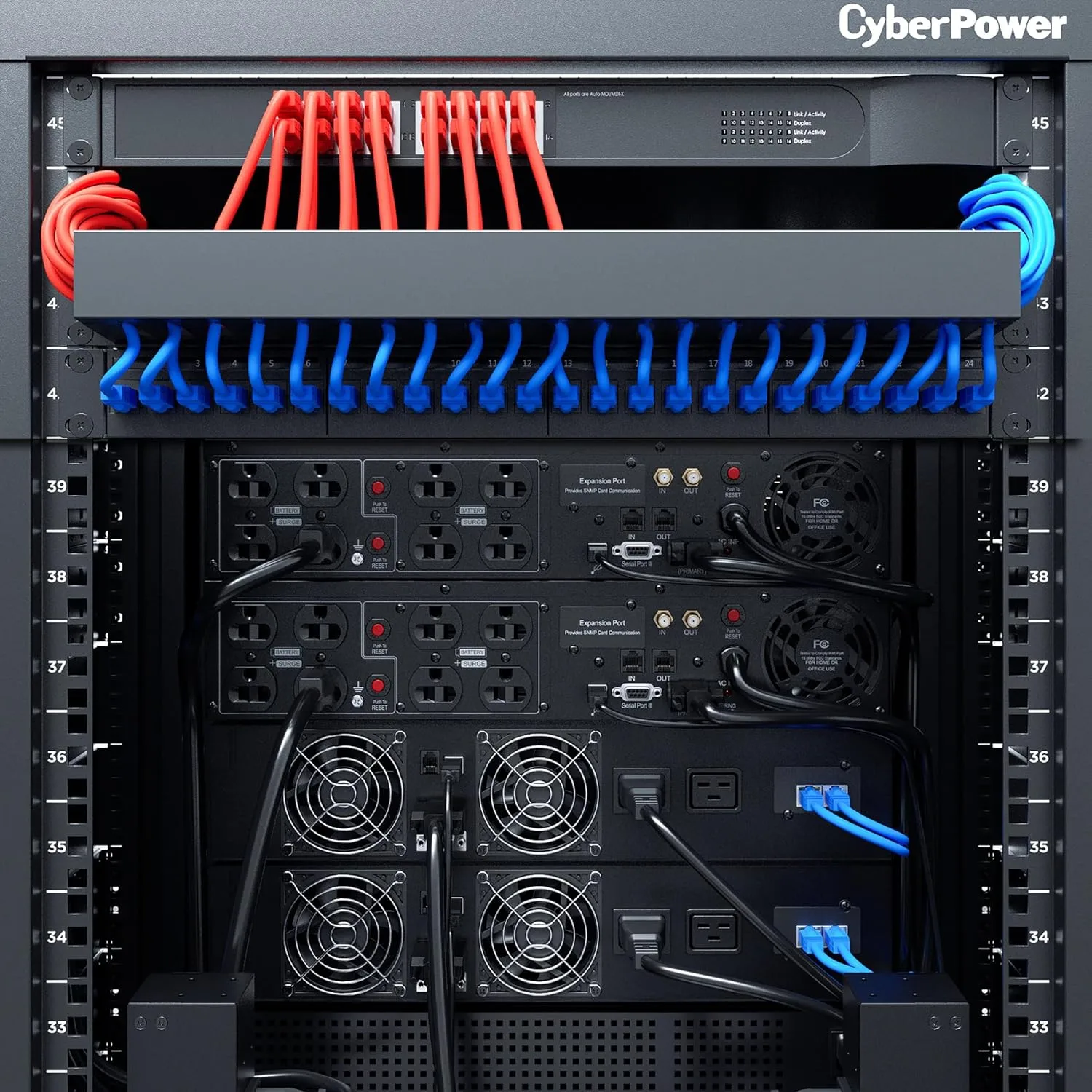 CyberPower CPS1500AVR Intelligent LCD UPS Battery Backup and Surge Protector, 1500VA/900W, 8 Outlets, AVR, 2U Rack/Tower, UL Certified UPS System