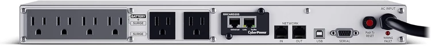 CyberPower OR Smart App LCD 1U Rackmount UPS with AVR