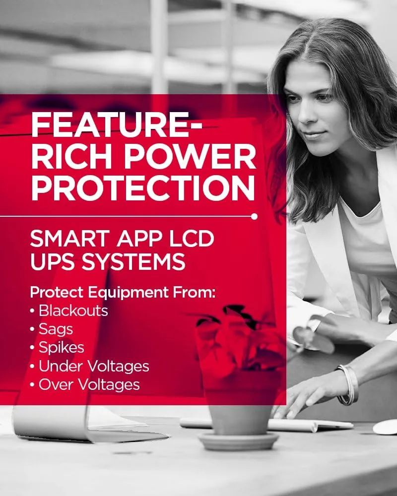 CyberPower OR Smart App LCD 1U Rackmount UPS with AVR