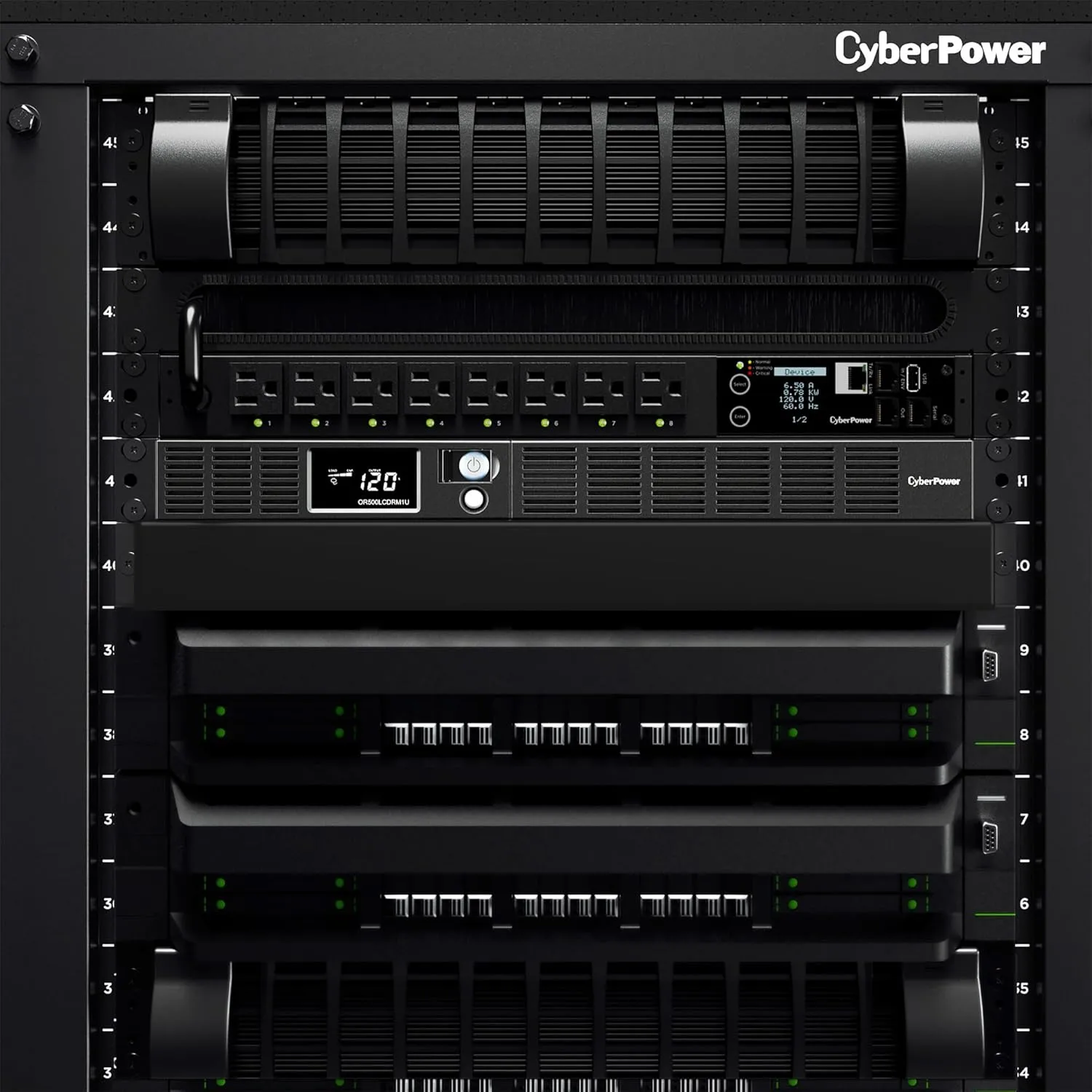 CyberPower OR Smart App LCD 1U Rackmount UPS with AVR