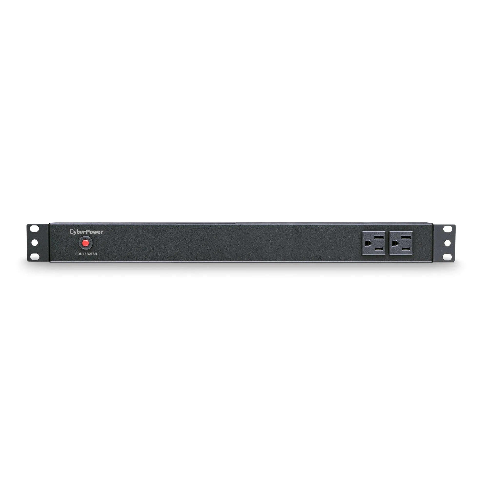 CyberPower PDU15B2F8R Basic PDU, 100-125V, 15A (Derated to 12A), 10 Outlets, 1U Rackmount
