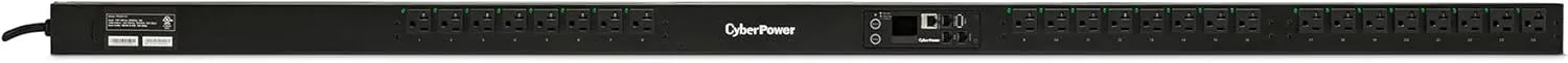 CyberPower PDU41101 Switched PDU, 100-120V, 20A (Derated to 16A), 24 Outlets, 0U Rackmount