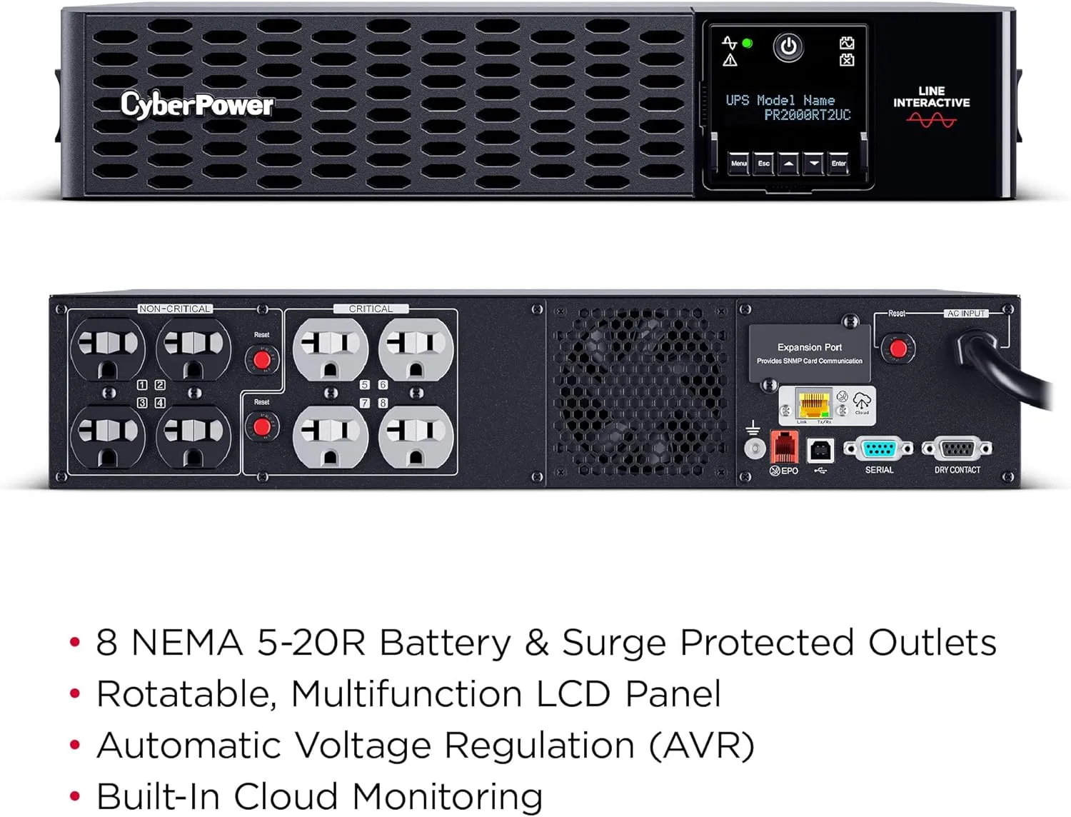 CYBERPOWER Smart App Sinewave 2U Rack/Tower UPS Series