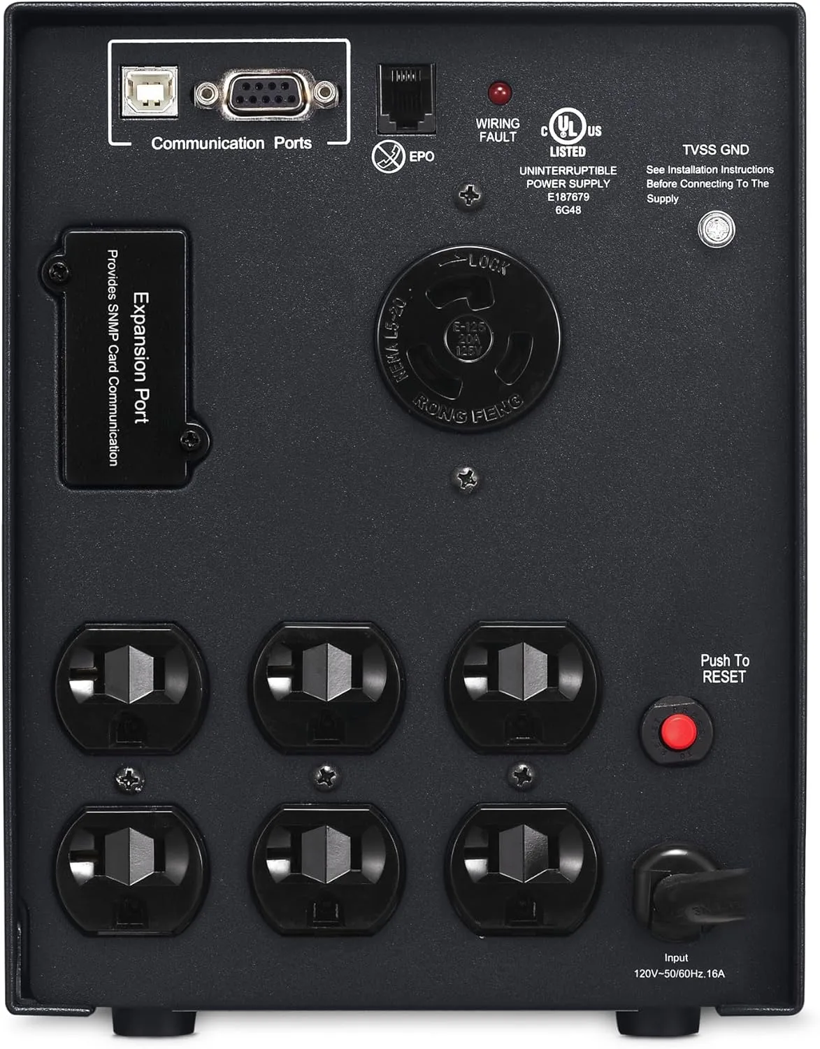 CyberPower PR2200LCDSL Smart App Sinewave UPS System, 2070VA/1980W, 7 Outlets, AVR