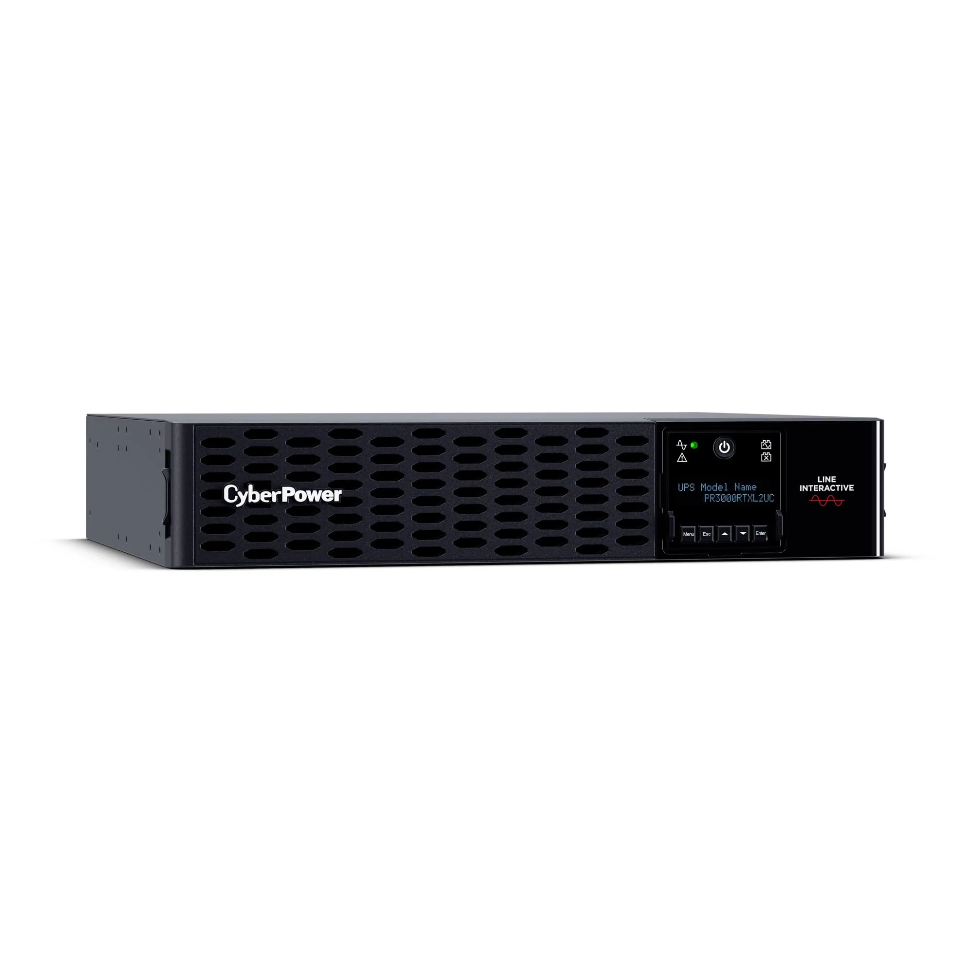 CyberPower PR3000RTXL2UCN Smart App Sinewave UPS Battery Backup and Surge Protector, 3000VA/3000W, 9 Outlets, 2U Rack/Tower, Pre-Installed RMCARD205, EBM Option, Built-in Cloud Monitoring