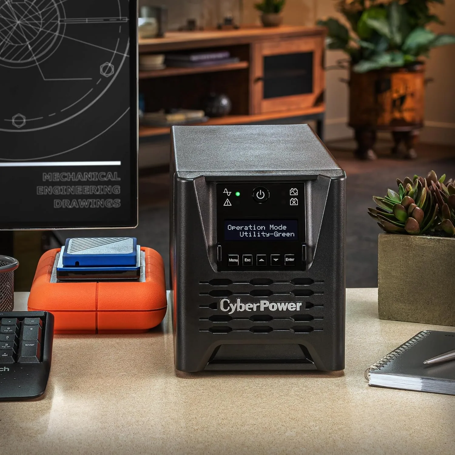 CyberPower Smart App Sinewave UPS System with AVR and LCD
