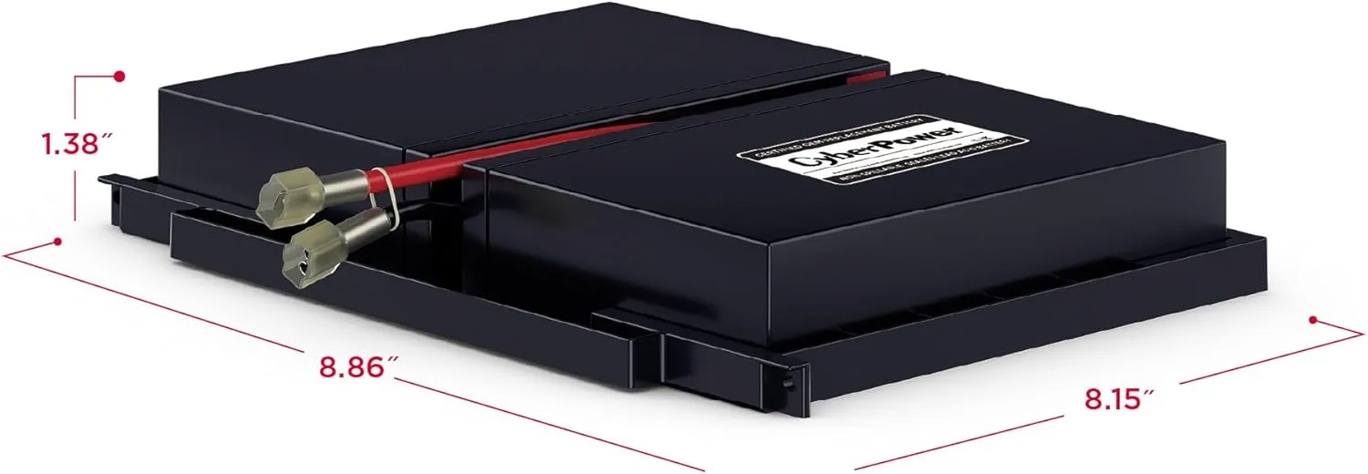 CyberPower RB0670X2 UPS Replacement Battery Cartridge, Maintenance-Free, User Installable, 6V/7Ah