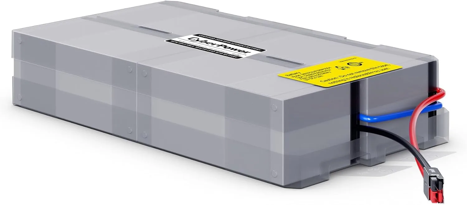 CyberPower RB1270X4F UPS Replacement Battery Cartridge, Maintenance-Free, User Installable, 12V/7Ah