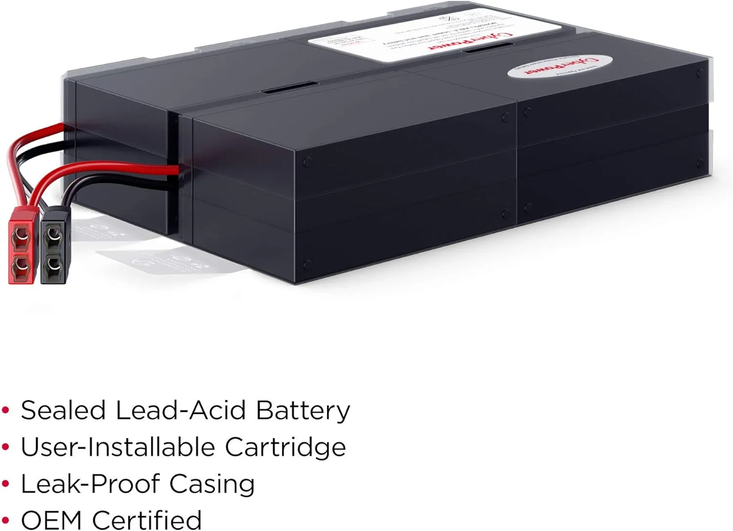 CyberPower RB1270X4J UPS Replacement Battery Cartridge, Maintenance-Free, User Installable, 12V/7Ah