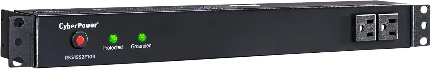 CYBERPOWER Rackbar Surge Protector, 120V/15A, 3600 Joules, 1U Rackmount