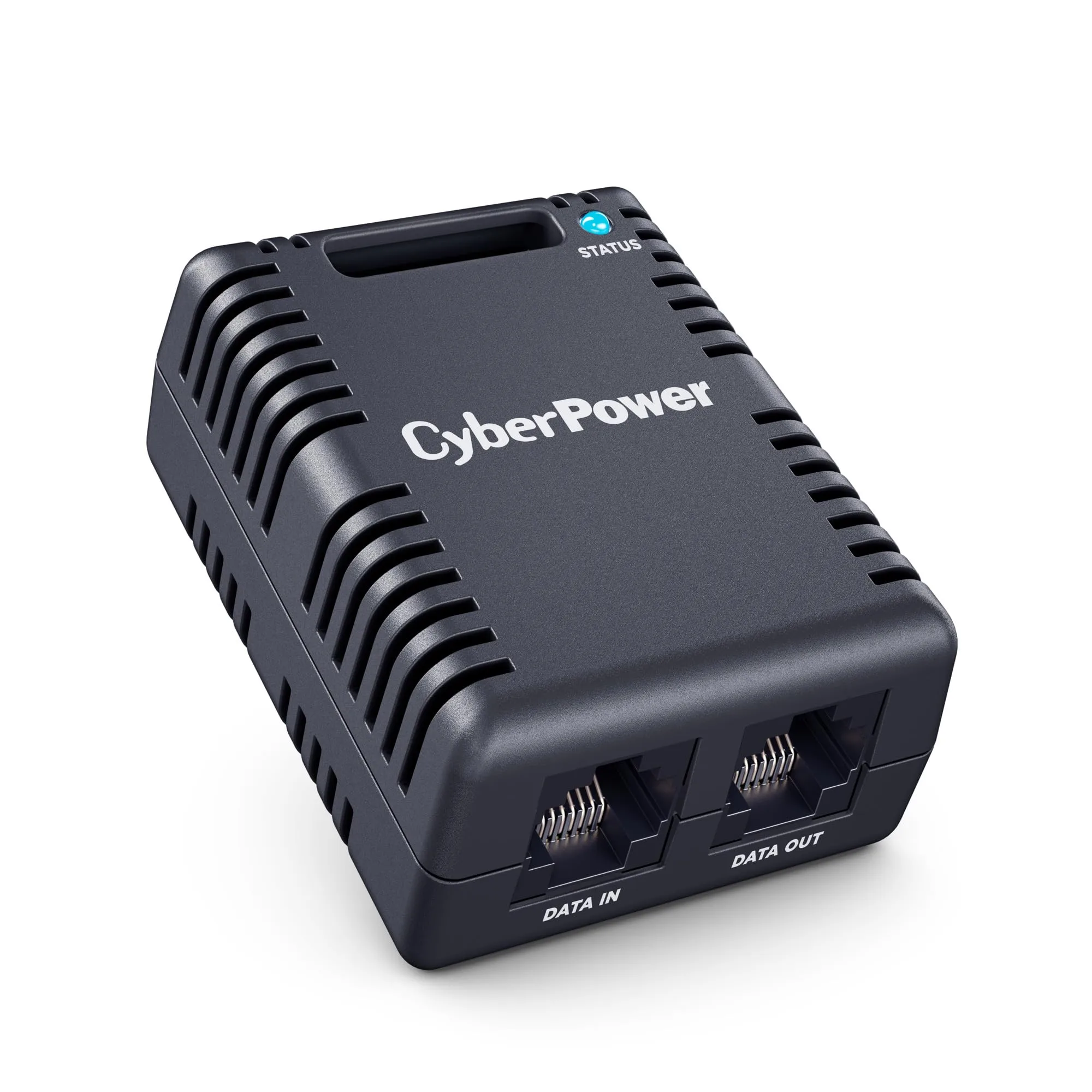 CyberPower SNEV001 Environmental Sensor, Monitors Temperature & Humidity, 12V RJ45 Ethernet Ports, 10ft Cable, Compatible with RMCARD205/305, Black