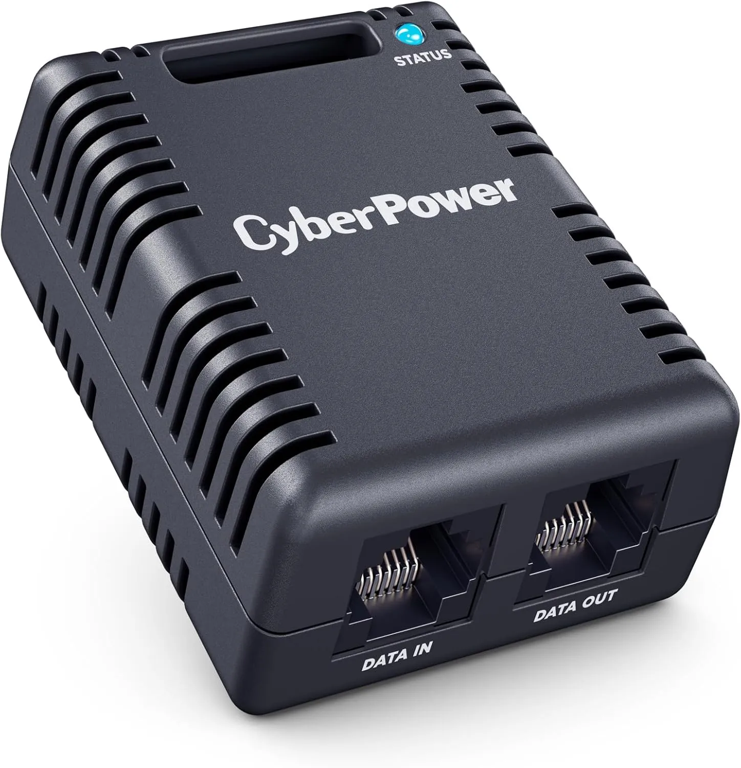 CyberPower SNEV001 Environmental Sensor, Monitors Temperature & Humidity, 12V RJ45 Ethernet Ports, 10ft Cable, Compatible with RMCARD205/305, Black
