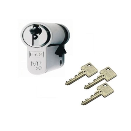 Eurospec MP10 High Security Euro Half Cylinder - Size 36/10 - 3 Keyed
