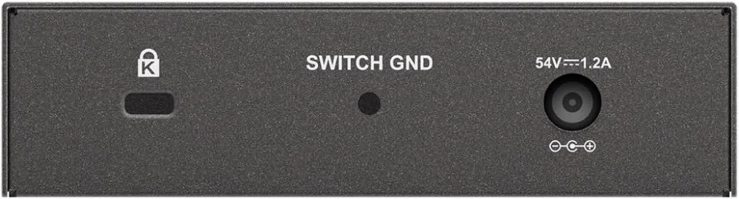 D-Link 5-Port Gigabit PoE+ Unmanaged/Plug and Play (60W Total PoE Budget 4xPort) Metal Compact Desktop Switch - (DGS-1005P)