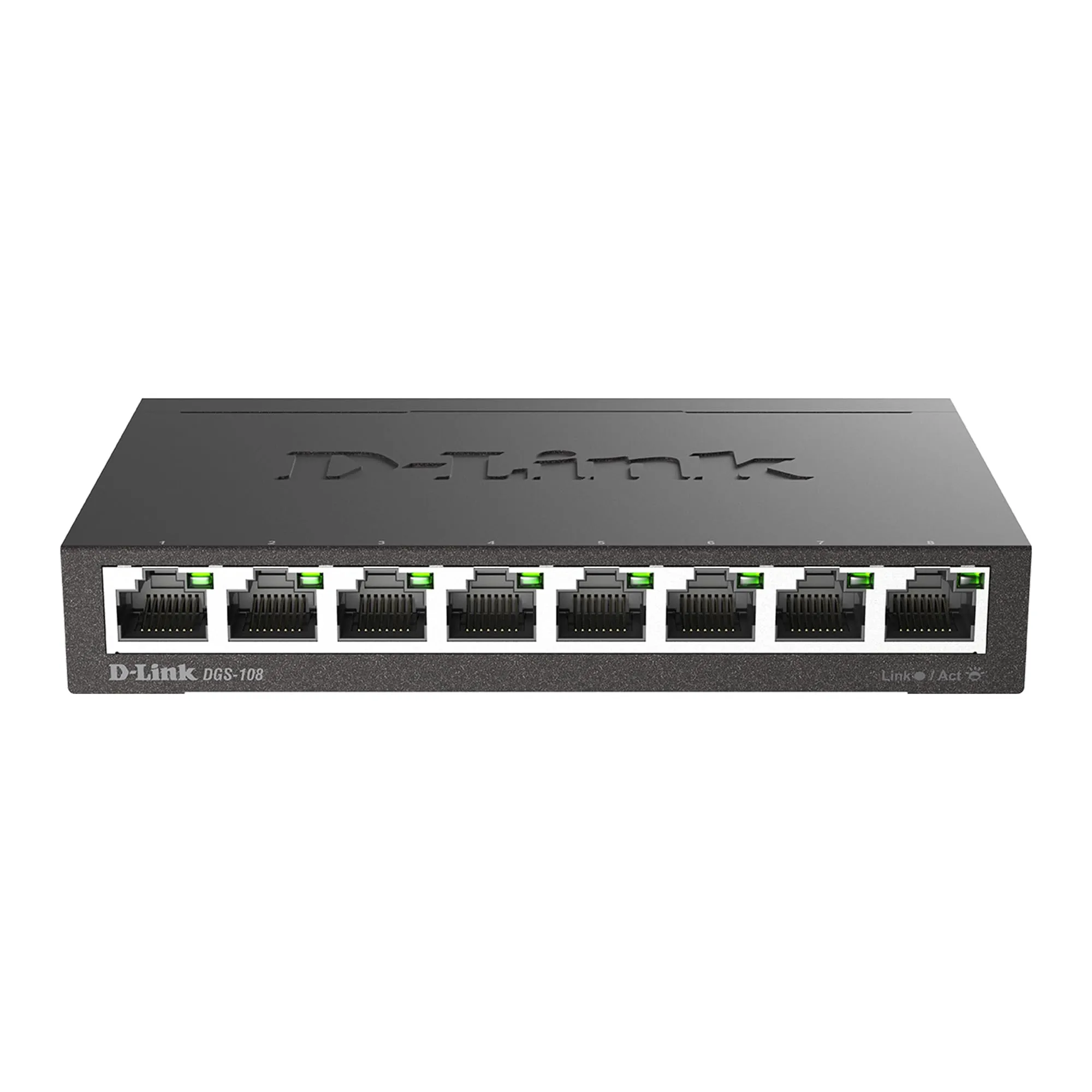 D-Link Gigabit Unmanaged Metal Fan-Free Desktop/Wall-Mount Switch