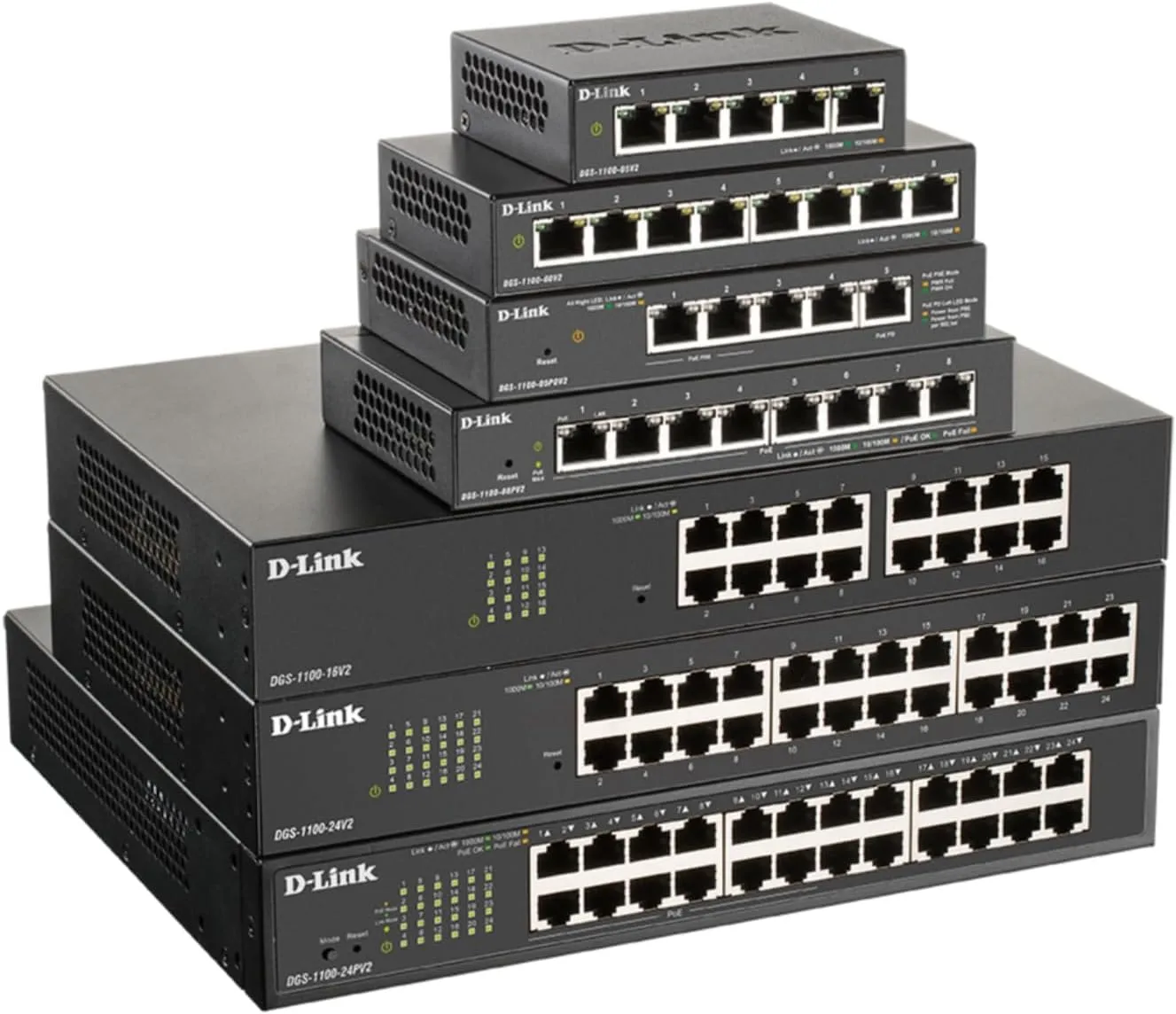 D-Link 8-Port Gigabit Smart Managed PoE+ Switch | 8 PoE+ Ports (64W) |L2| VLANs| Cable Diagnostics | Web Managed | Desktop