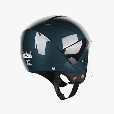 STEELBIRD SBH-5 TRIPLE NINE GLOSSY INDIGO BLUE C/V 580 MM