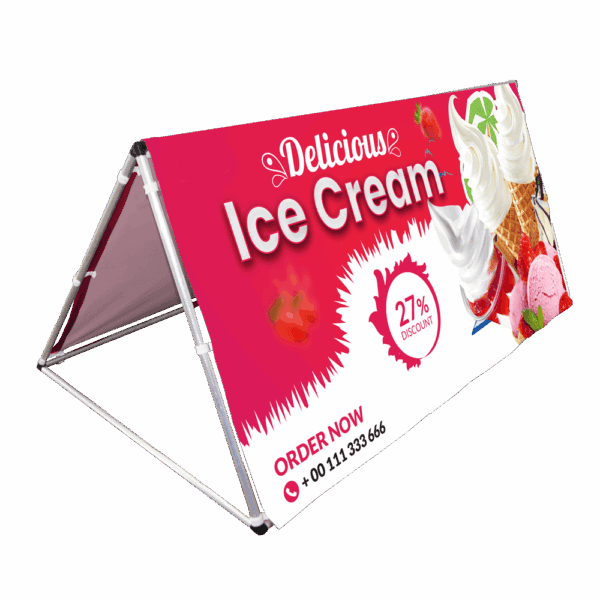 A-frame 2 x 1m, Print only, (EXCLUDING End Panels)