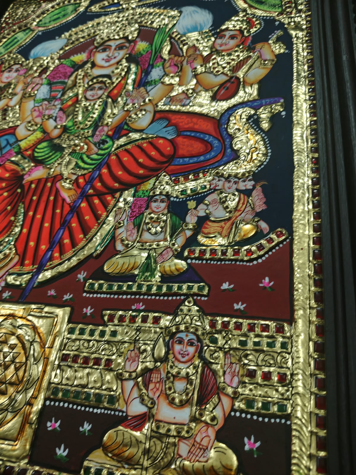 Lalita Devi Tanjore Painting - Grand Portrayal