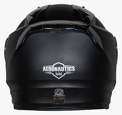 STEELBIRD SA-1 AERONAUTICS MATT MIDNIGHT BLACK C/V (L)