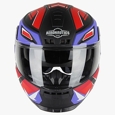 STEELBIRD SBH-40 ISS SPEED MATT BLACK/RED C/V 600 MM