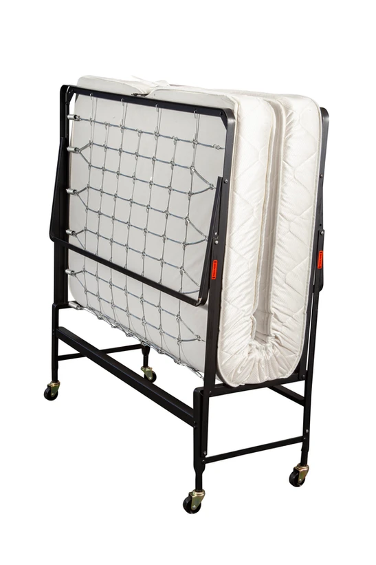 Hollywood Rollaway Bed With Fiber Mattress and 5" Wheels