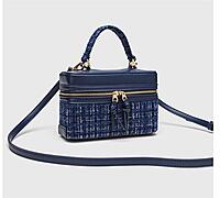 ZARA MINI SQUARE BOX BAG BLUE