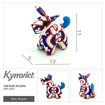 Chó Bông Cati KYMVIET Vải Cotton Chó Bông Cati KYMVIET Vải Cotton