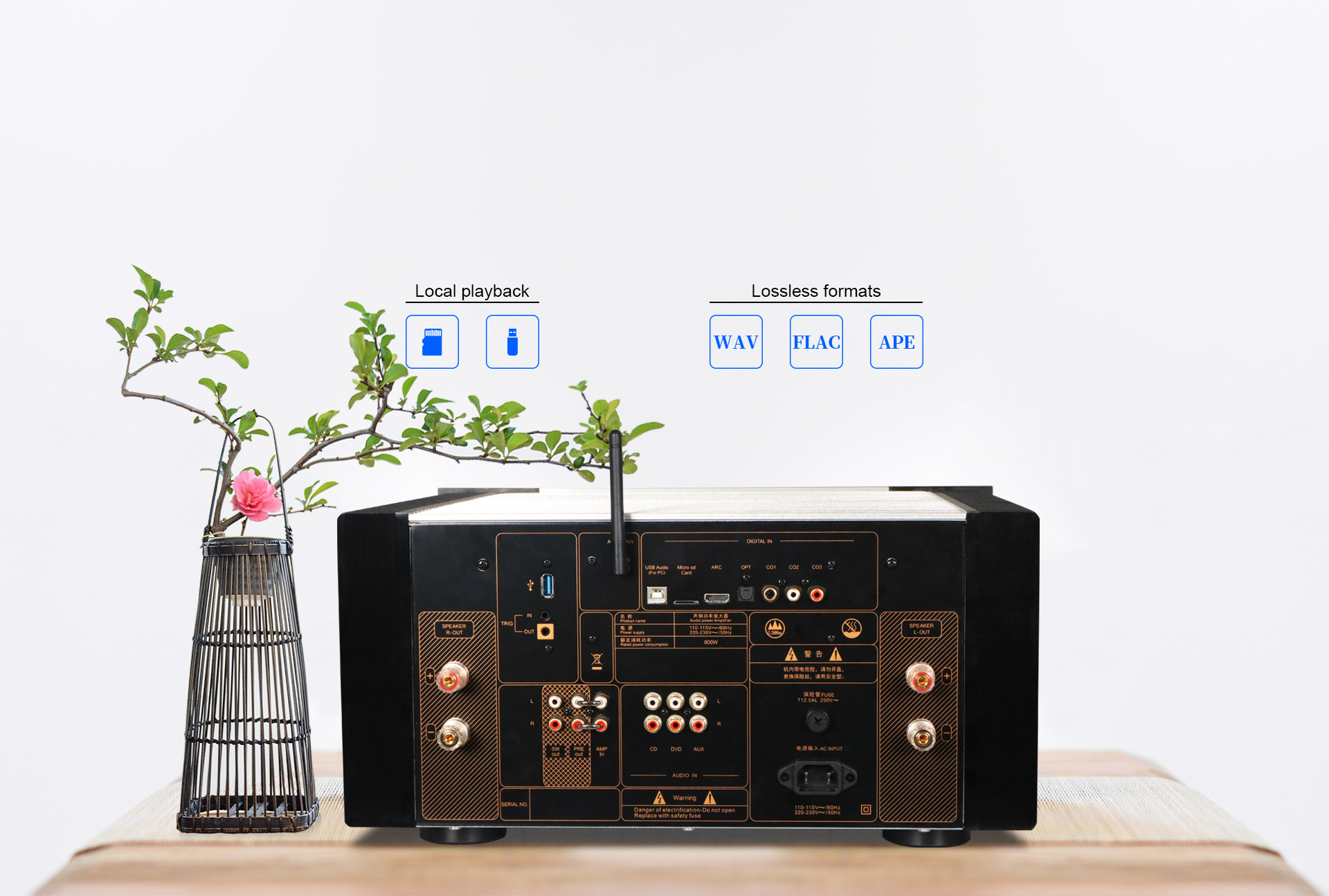 ToneWinner wholesale 2 ch stereo Hi-Fi combined amplifier