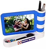 Flag style Photo frame with Pen Stand & Stationery holder