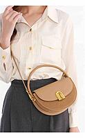 LORDY KNACK VINTAGE COWHIDE SADDLE BAG KHAKI