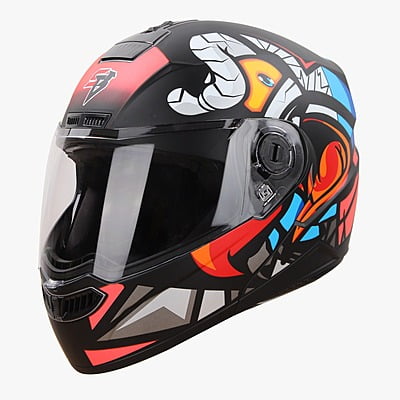 STEELBIRD SBA-7 BIRDIE MATT BLACK/WATERMELON C/V (M)