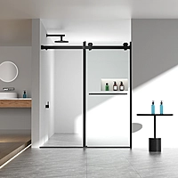 Shower door - 56-60"W x 70"H Frameless Double Sliding Shower