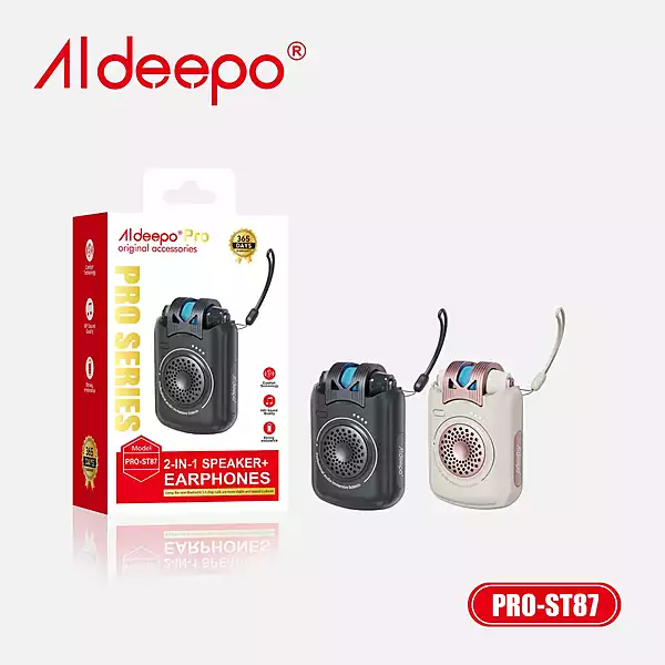 ALDEEPO PRO - ST87 EARBUDS + MINI SPEAKER