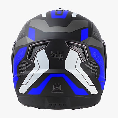 STEELBIRD SBA-7 ROAD MATT BLACK/BLUE C/V (M)