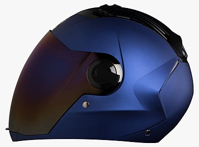 STEELBIRD SBA-2 SS MAT Y.BLUE D/V (BLUE) (M)