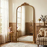 Country gold frame with flat mirror(41*74 INCH)