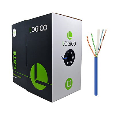 Cat6 UTP CMP Cable 23AWG 1000Ft Blue Cat6 UTP CMP Cable 23AWG 1000Ft Blue