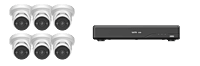 KIT-XPN8C8I-VL,Pro-X, Six 8 MP Smart Hybrid Light IP Cameras and 8-Channel NVR with 2 TB Hard Drive