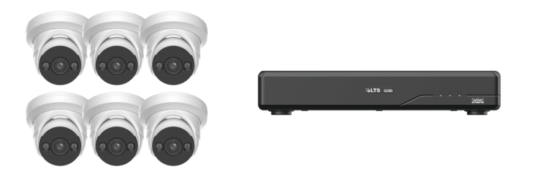 KIT-XPN8C8I-VL,Pro-X, Six 8 MP Smart Hybrid Light IP Cameras and 8-Channel NVR with 2 TB Hard Drive