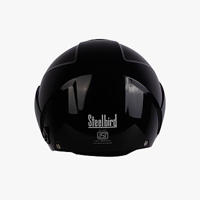 STEELBIRD SBH-5 TRIPLE NINE GLOSSY BLACK C/V 600 MM