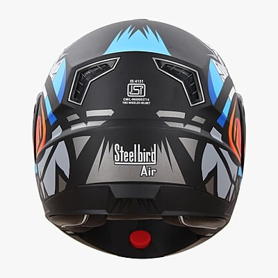 STEELBIRD SBA-7 ISS BIRDIE MATT BLACK/GREY C/V (M)