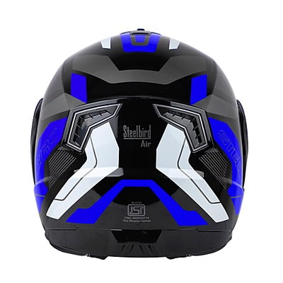 STEELBIRD SBA-7 ISS ROAD MATT BLACK/BLUE C/V (M)