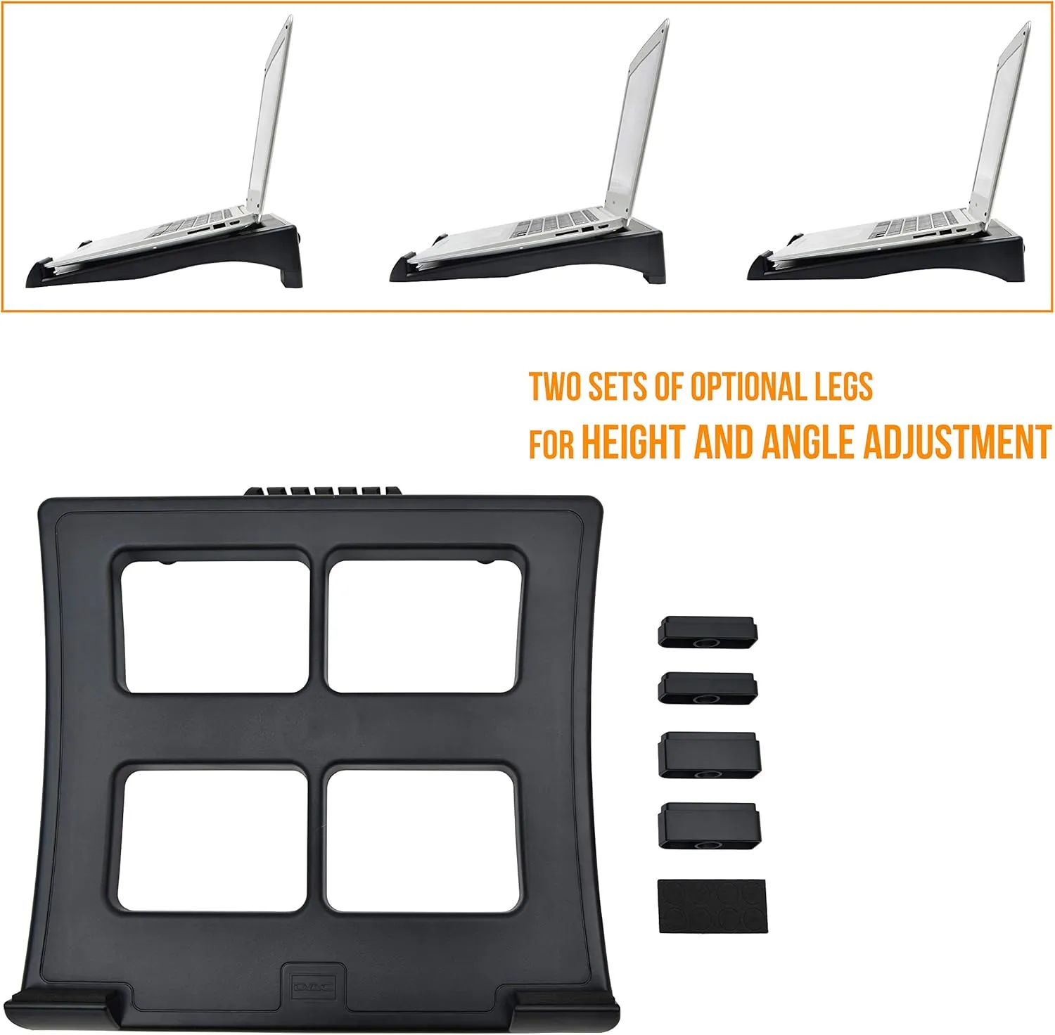 DAC Ventilated Height & Angle Adjustable Laptop Stand Riser, MP195